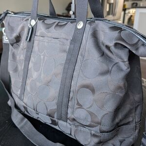 Stylish Black Coach Womens Duffel Bag